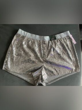 wild fable Silver Sequin Boxer Shorts